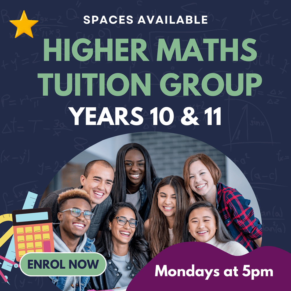 Higher maths group for Yr 10s and 11s